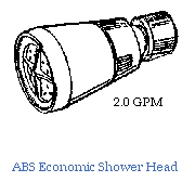 Shower Head - ABS Economic Shower Head (Pomme de douche - ABS économique Shower Head)