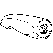 1 / 2``Messing Tub Spout (Gewinde auf der Rückseite) (1 / 2``Messing Tub Spout (Gewinde auf der Rückseite))