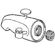 Brass Div. Spout w/Side Connection (Латунь Div. Носик W / Side Connection)