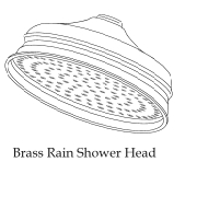 Brass Shower Head - Brass Rain Shower Head (Латунь душем руководитель - Brass тропический душ глава)
