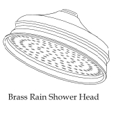 Brass Shower Head - Brass Rain Shower Head (Brass Shower Head - Brass Rain Shower Head)