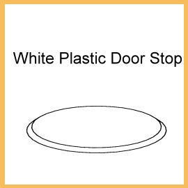 White Plastic Door Stop (White Plastic Door Stop)