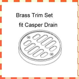 Brass Trim Set fit Casper Drain (Латунь Trim Задать Fit Каспер Канализация)