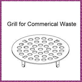 S/S Grill for commerical waste (S / S Grill pour les déchets commerciaux)
