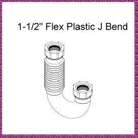 1-1/2`` Flex Plastic J Bend (1 /2``Flex пластиковые J Bend)