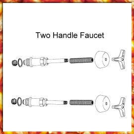 Two Handle Faucet( Valve Trim & Rebuild Kit) (Две ручки крана (Valve Trim & Rebuild Kit))