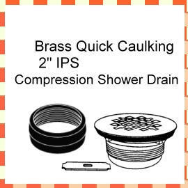 Brass Quick Caulking 2`` IPS Compression Shower Drain (Латунные Caulking 2``IPS сжатия душ Канализация)