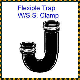 ThermoPlastic Flexible Trap W/S.S. Clamp (Thermoplastique flexible Trap W / S.S. Clamp)