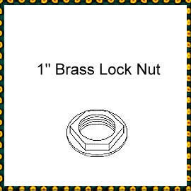 1`` Brass Lock Nut (1``Латунные контргайки)