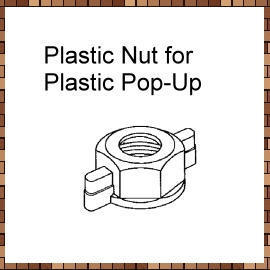 Plastic Nut for Plastic Pop-Up (Пластиковая гайка для пластиковых Pop-Up)