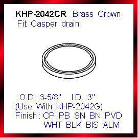 Brass Crown Fit Casper drain (Brass Crown Fit Casper drain)