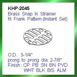 Brass Snap In Strainer fit Frank Pattern (Instant Set) (Cuivres Snap En Strainer Frank ajustement Pattern (Instant Set))