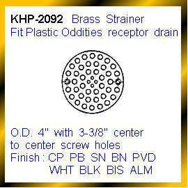 Brass Strainer Fit Plastic Oddities receptor drain (Cuivres Strainer Fit plastique Bizarreries récepteurs de vidange)