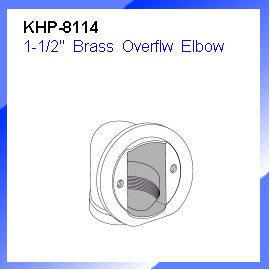 1-1/2`` Brass Overflw Elbow (1 /2``латунные Overflw Elbow)