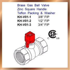 Brass Gas Ball Valve (Cuivres Gaz Ball Valve)