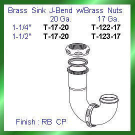 1-1/2`` Brass J Bend (1 /2``латунные J Bend)