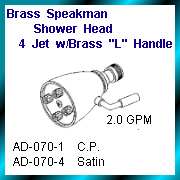 BRASS SHOWER HEAD - Speakman 4Jet w/Brass ``L (Латунь душевая головка - Speakman 4Jet W / Brass``L)