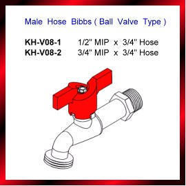 Male Hose Bibbs ( Ball Valve Type ) (Homme Hose Bibb (Ball Valve Type))