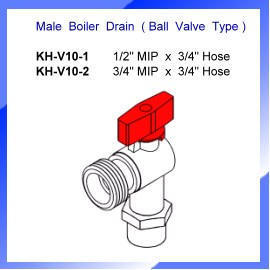 Männlich Boiler Drain (Kugelhahn Typ) (Männlich Boiler Drain (Kugelhahn Typ))