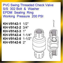 PVC Swing Threaded Check Valve (PVC Swing Threaded Check Valve)