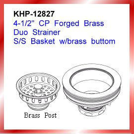 4-1/2``Unplated Brass Duo Sieb (4-1/2``Unplated Brass Duo Sieb)