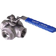 3-WAY STAINLESS STEEL BALL VALVE L & T PORT (3-WAY STAINLESS STEEL BALL VALVE L & T PORT)