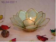 Lotus Capiz Candleholder (Lotus Bougeoir Capiz)