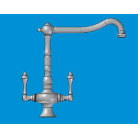 solid brass faucet (robinet en laiton massif)