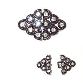 rhinestone button (bouton strass)