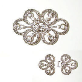 rhinestone button (bouton strass)