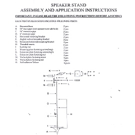 SPEAKER STAND-INSTRUCTION (SPEAKER STAND-INSTRUCTION)