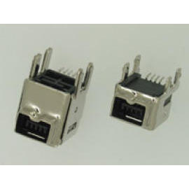 IEEE-1394 FIRE WIRE 4PIN SOCKET PCB SMT TYPE (IEEE 394 Fire Wire 4PIN SOCKET PCB SMT типа)