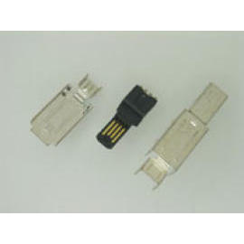 MINI USB 4PIN PLUG SOLDER TYPE FOR ASSEMBLY CABLE (MINI USB 4PIN PLUG СПЛАВЫ ТИПА ДЛЯ кабель)