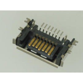 SATA 7PIN PLUG SMT TYPE WITH METAL SHELL (GROUNDING) (SATA 7PIN PLUG SMT TYPE WITH METAL SHELL (GROUNDING))