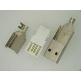 USB A TYPE PLUG SOLDER TYPE FOR ASSEMBLY CABLE (USB TYPE BOUCHON DE SOUDURE TYPE DE MONTAGE DE CABLE)