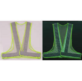 Luminescent & reflective safety vest (Gilet de sécurité fluorescents et réfléchissants)