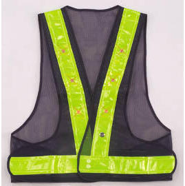 LED & Reflective safety vest (Gilet de sécurité réfléchissant LED &)