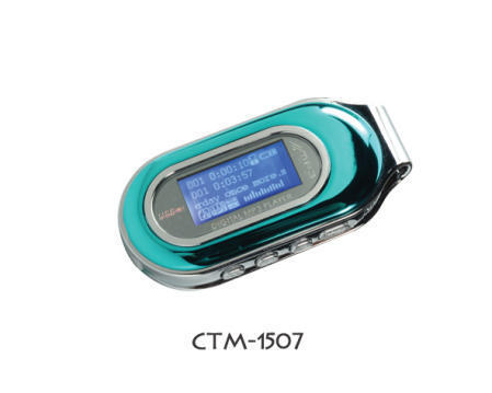 CTM-1507 Flash MP3 Player with White Organic LED Display and Six Equalizer Modes (CTM-1507 MP3 Flash Player with White LED organiques et six modes d`affichage de)