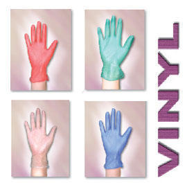 Vinyl Disposable Gloves Powdered (Gants jetables en vinyle en poudre)