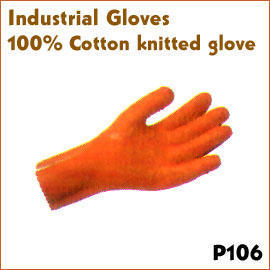 100% Cotton knitted glove P106 (100% coton gant tricoté P106)