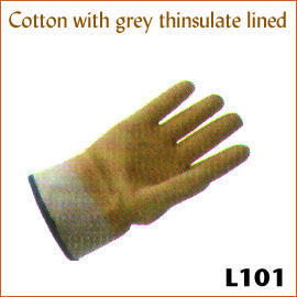 Cotton with grey thinsulate lined L101 (Cotton with grey thinsulate lined L101)