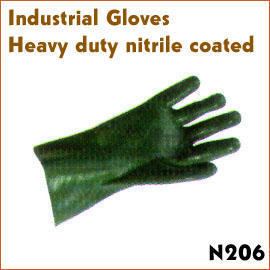 Heavy duty nitrile coated