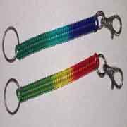 multi-color coil key chain