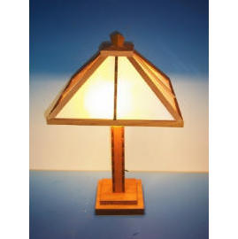 Wooden Mission Lamp