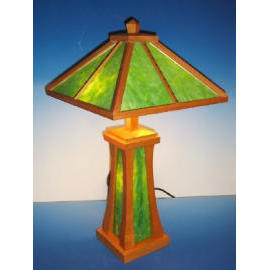 Wooden Mission Lamp