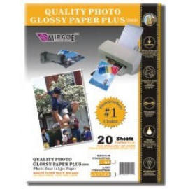 Quality Glossy Photo paper Plus, Photo paper (Qualité du papier photo glacé Plus, papier photo)