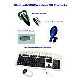 Bluetooth Headset,car Kits,Dongle,Wireless Mouse,Keyboard,EL Electroluminescent (Oreillette Bluetooth, kits voiture, dongle, souris sans fil, clavier, EL électr)