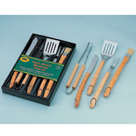 DELUXE S/STEEL BBQ TOOL SET