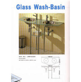 Sanitary Ware, Glass Wash-Basin. (Сантехника, стекло умывальник.)