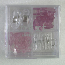 Clip Box (with colorful paper clips) (Clip Box (mit bunten Büroklammern))
